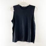 Jenni Kayne  Sleeveless Merino Wool Shell Tank Top Black Large Photo 3