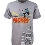 Disney  World Parks Limited Edition Celebrate Mickey Mouse Birthday Gray Shirt S Photo 0