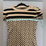 Guess Striped and Patterned Sweater - Black and Tan Photo 7