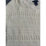 Gap  XS Yellow 100% Cotton Cable Knit Crewneck Sweater Cozy Classic Comfy Preppy Photo 1