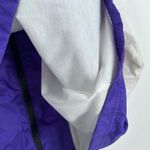 Nike Vintage Unisex  nylon windbreaker purple & white‎ lined XL black label Photo 7