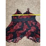 Torrid Womens Babydoll Tank Cami Sz 0/L/12 Whimsigoth Fairy Grunge Dark Floral Photo 8
