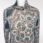 Maeve  Anthropologie Knit Long Sleeve Midi Dress Turtleneck Stretch Petite XS Photo 1