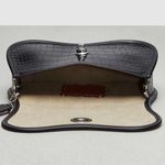 Coach Wavy Dinky Bag Crossbody Black Croc Embossed Coachtopia Leather Purse NWT Photo 13