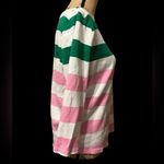 Charter Club  color block striped 3/4 sleeve T-shirt with shoulder button accents Photo 5