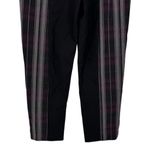 Disturbia Gambit Spliced Check Tapered Trousers size 8 NWT Black Purple Stripe Photo 7
