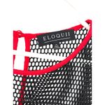 Eloquii NWT  14 Studio Dress red black mesh sheath fit flare bustier top Short Photo 4
