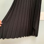 Lewit Metallic Sparkle Pleated Maxi Midi Knit Black Skirt size XS Photo 6