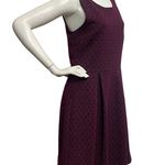 41 Hawthorn Women's Med Sleeveless Maroon Pleated Knee Length dress Silhouette Photo 2
