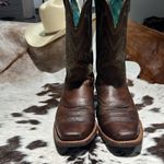 Ariat 15834 Legend Square Toe Brown Pull On Leather Cowboy Boots - 9B A22 Photo 2
