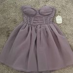Altar'd State purple strapless sparkly dress Photo 1