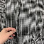 Calvin Klein  Black Gingham Tie Front Button Front Maxi Shirt Dress Sz.22W Photo 6