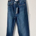 RE/DONE $265 NWT  90s HIGH RISE ANKLE CROP DEEP SAPHIRE JEANS SZ 25 Photo 5