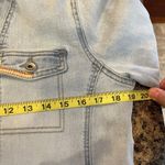 Tribal Light Blue Jean Jacket Pastel‎ Stitching Medium Photo 6