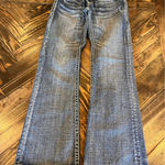 Rock & Roll Cowgirl Jeans Women 28x32 Rhinestones Y2K Thick Stitch Western Photo 0