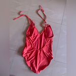 Aerie Swimsuit  Orange One Piece  Full Coverage Tank Swimsuit Bathing Size L Photo 7