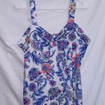 kim rogers  Y2K Floral Print Sleeveless Cami Tank Top size large Photo 0