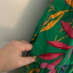 J.Crew  Women's Printed Tiered Halter Midi Dress Bright Clover Tropical 0 P New Photo 4