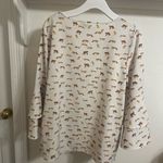 Kensie  White and Brown Animal Print Blouse Photo 5