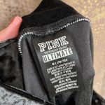 PINK - Victoria's Secret PINK Victoria’s Secret black crushed velvet ultimate leggings, size M Photo 6