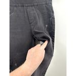 Soft Surroundings  Floral Embroidered Black Floral Pull on Skinny Jean Size XS Photo 4