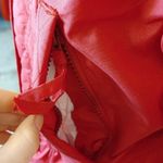 American Vintage Nordica Size 6 Red Puffy Coat Vintage Winter Warm Snowmobile Snowboard Skiing Photo 2