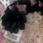 Free People  Melody velvet black Rosette choker NWT Photo 7