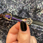 Lululemon Size 2 Forme Jacket Full Zip Black Purple Blue Photo 10