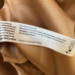 Eileen Fisher  Shirt Silk Spandex Button Up Long Sleeve Top Women’s S/P Brown Photo 3