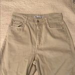 ZARA  Cream Jeans with Frayed Hem Photo 4