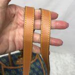 Dooney & Bourke Vintage Navy and Tan Signature Backpack Excellent Condition Photo 2