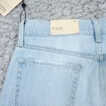 NYDJ Charlotte Relaxed Straight Leg Jeans Light Wash Blue Ripped Size 26 Photo 4
