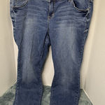 Torrid  Premium Denim Boyfriend Stretch Jeans Size 18 Butterfly Patch Photo 0