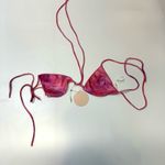 Camila Coelho  Ileana Swim Top in Pink Sparkle XS Photo 2