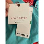 Red Carter  Women's Size 10 Macrame High Neck One Piece Swimsuit Blue NWT Photo 3