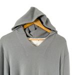 Club Monaco Cashmere Hoodie Sweater in Light Gray w/ Kangaroo Pocket, Size Large Photo 2
