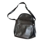 HYPE Brown Leather Zip Satchel Crossbody Bag Photo 2