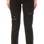 CARMAR Emilia High Rise Black Denim Distressed Ripped Cutoff Cropped Jeans 27 Photo 0