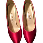 Dyeables Vintage  Fuchsia Satin Shoes Size 8 Photo 0