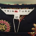 Trina Turk ππ Anissa Caftan Dress Zari Embroidered Georgette Multi-Color 12 NEW Photo 13