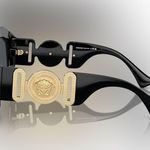 Versace Black and Gold Sunglasses Modern Design Photo 3