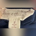 Hem & Thread  S Textured Black Navy A-Line Flattering Mini Dress Photo 7