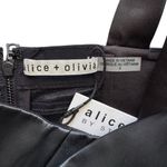 Alice + Olivia NWT  Avelina Vegan Leather Wide Leg Jumpsuit Size 4 Photo 11