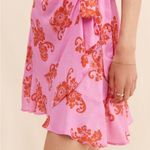 Anthropologie NWT Pink Floral Halter Mini Dress Sz L Photo 4
