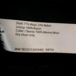 Eileen Fisher Women's Gray Wool Blend Swing Jacket with Ribbed Contrast Petite L Photo 8