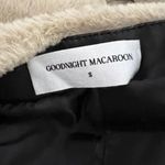 Goodnight Macaroon NEW Faux Vegan Ultra Soft Fur Overcoat Jacket Neutral Small Photo 1
