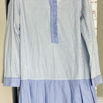 Tuckernuck  Blue and White Striped Blouse Photo 0
