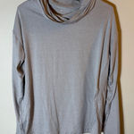 Athleta  Uptempo Hoodie Sweatshirt‎ Cowl Neck Long Sleeve Gray Size Medium Photo 0