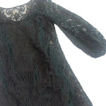 Laundry by Shelli Segal Black Lace Shift Dress Balloon Sleeves Size 2 NWOT Photo 5