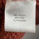 Vtg Women Cardigan Sweater XL Burnt Orange Long Photo 6